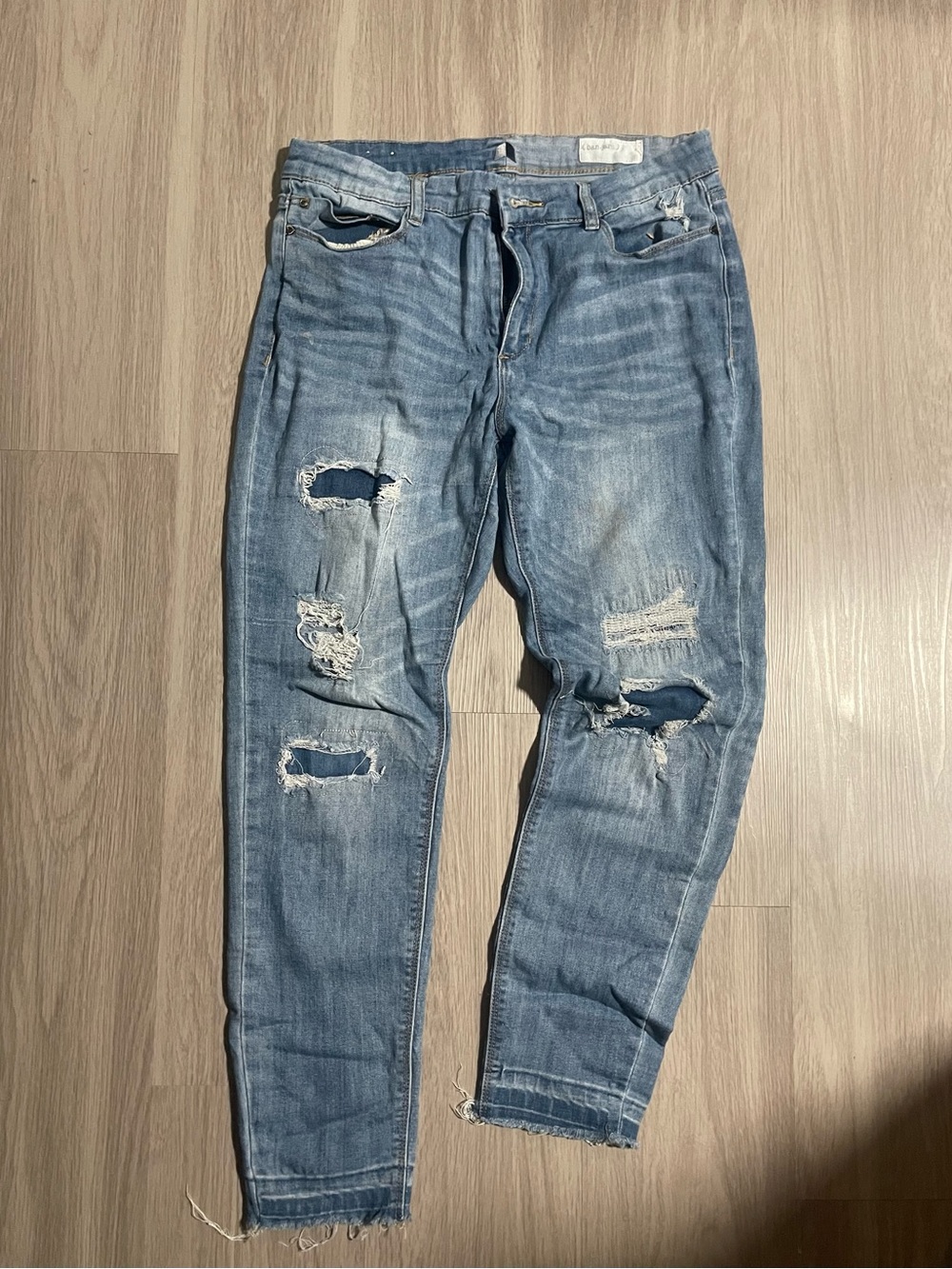 Women’s Distressed Blue Denim Jeans